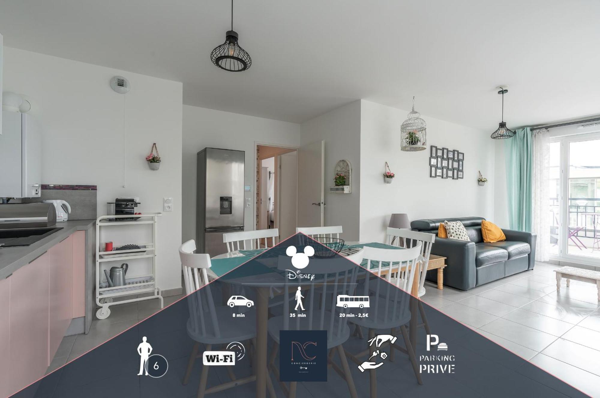 *Disneyland-Paris* 6Pers, Netflix, Wi-Fi, Parking مونتِفرا المظهر الخارجي الصورة